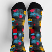 Chaussette Abstrait moderne avec Motifs géométriques dynamiqu (Haut)