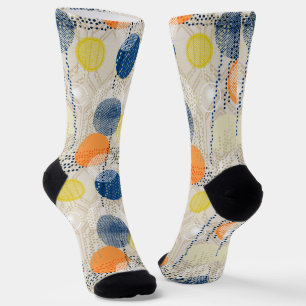Chaussette Abstrait point de polka coloré