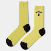 Chaussette Academic Team Name Baseball Socks - Custom Number (Gauche)