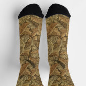 Chaussette Acanthus Feuilles de William Morris, Antique Texti (Haut)