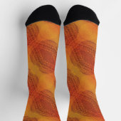 Chaussette Acceptation | Médaillons de saumons rouges orange (Haut)