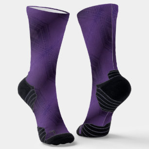 Chaussette Acceptation   Motif Boho violet écectique