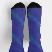 Chaussette Acceptation | Motif de Blue Indigo Violet Shibori (Haut)