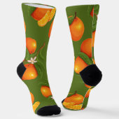 Chaussette Actualisation des grands Motifs Oranges (Angulaire)