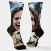 Chaussette Add Labrador Retriever Photo Personalize (Angulaire)