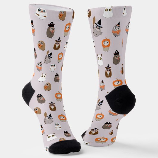 Chaussette Adorable Chouette d'Halloween Motif (Angulaire)