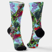 Chaussette Affiche de graffiti si détrempée (Angulaire)