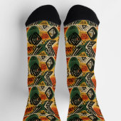 Chaussette Afrique Amhara Éthiopie Motif ethnique 2 (Haut)