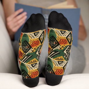 Chaussette Afrique Amhara Éthiopie Motif ethnique 2