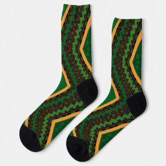 Chaussette Afro Pop Kente Green
