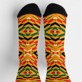 Chaussette Afro Pop Le Caire Impression Kente (Haut)