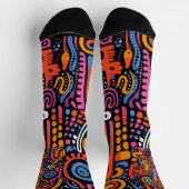 Chaussette Afro-Pop' – Vibrant ambiance (Haut)
