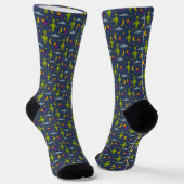 Chaussette Aiens spatiaux et soucoupes volantes Sci-Fi Thème (Angulaire)