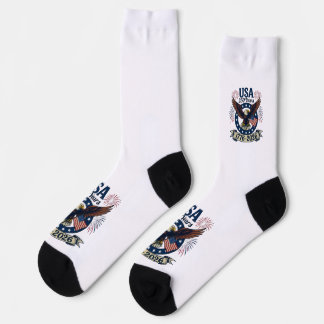 Chaussette Aigle Américain Patriotique 250 Ans 1776-2026