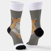 Chaussette Aigle sur chaussettes. Conception de logo photo. (Angulaire)