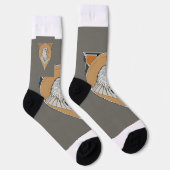 Chaussette Aigle sur chaussettes. Conception de logo photo. (Droite)