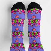 Chaussette Aimer Bug Coeurs Mignons Et Chaussettes Stripe (Haut)