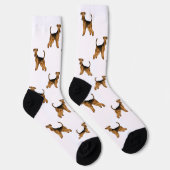 Chaussette Airedale Terrier Cute Bingley Terrier Chien Motif (Droite)