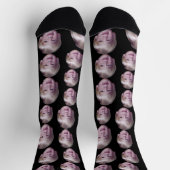 Chaussette Ajouter 1 photo de la tête flottante - Motif aléat (Haut)