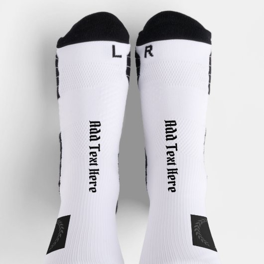 Chaussette Ajouter du texte ici Imprimé Cool de l'équipage de (Haut)