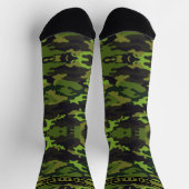 Chaussette Ajouter le nom Camouflage Vert Brown (Haut)