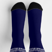 Chaussette Ajouter un nom Blancs sur les Chaussettes Bleues d (Haut)