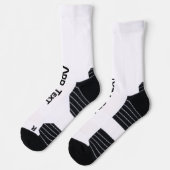 Chaussette Ajouter un nom de texte Imprimé Stylish Élégant Ho (Gauche)