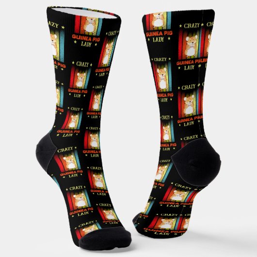 Chaussette Ajouter un nom Modifier le texte Crazy Guinea Pig (Angulaire)