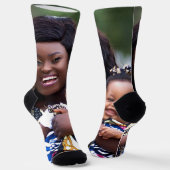 Chaussette Ajouter une photo de bébé Personnaliser (Angulaire)
