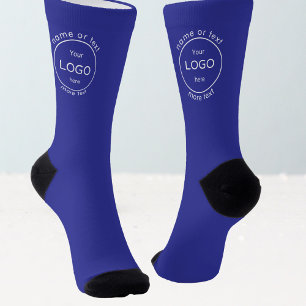 Chaussette Ajouter votre entreprise logo commercial promo ble