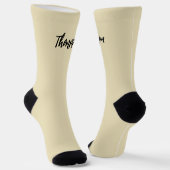 Chaussette Ajouter votre image et texte mignon script moderne (Angulaire)
