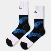 Chaussette Ajouter Votre Texte Beau Papillon Imprimé Hommes F (Gauche)