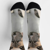 Chaussette Akita Peinture - Cute Original Chien Art (Haut)