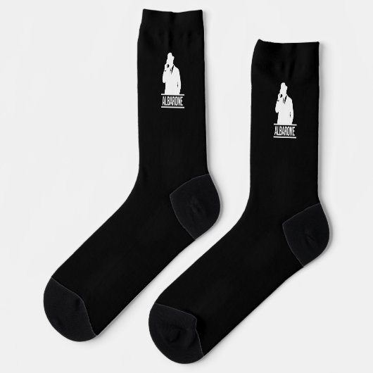 Chaussette Albarone Gangster Silhouette Premium Crew Socks (Gauche)