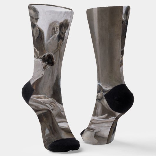 Chaussette Albert Edelfeel - Jésus Laver les pieds des discip (Angulaire)