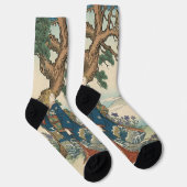 Chaussette Alice Lost in Japan | Ukiyo-e Mad Journey (Droite)
