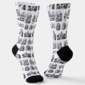 Chaussette Alice's Adventures in Wonderland Motif (Angulaire)