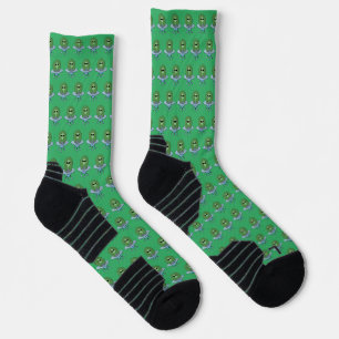 Chaussette Alien dans son petit vaisseau spatial