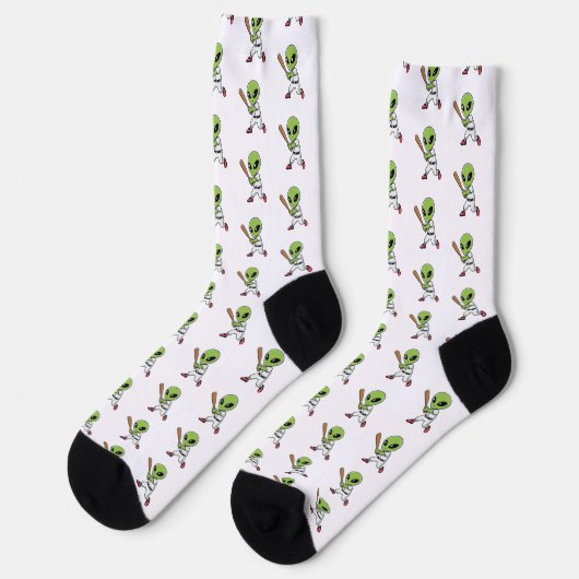 Chaussette Alien de baseball (Gauche)