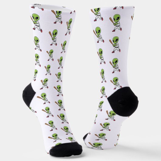 Chaussette Alien de baseball (Angulaire)