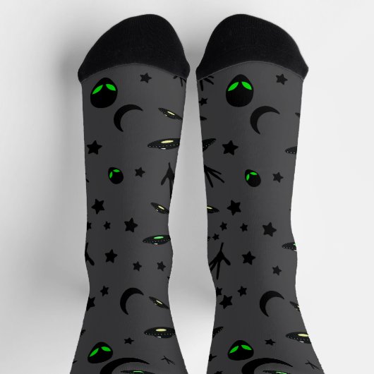 Chaussette Alien Themed Pattern (Haut)