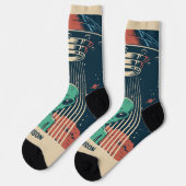 Chaussette Alien UFO de nom personnalisé (Gauche)