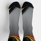 Chaussette Allemagne drapeau texture soie (Haut)