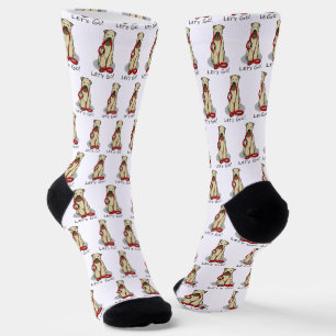 Chaussette Allons-y ! Marche à pied à Terrier Chien (1b2)