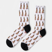 Chaussette Allons-y ! Promenons le Berger Allemand (noir et f (Gauche)