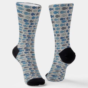 Chaussette Allover Chaussettes de poisson