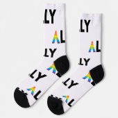 Chaussette Ally droit LGBTQ Rainbow LGBT (Gauche)