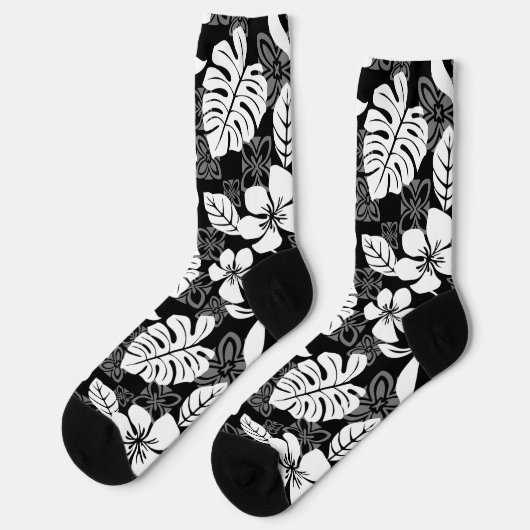 CHAUSSETTE ALOHA VENDREDI (NOIR) (Gauche)