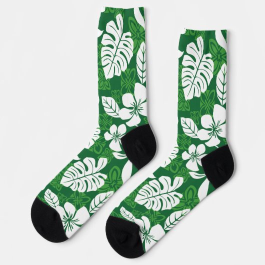 CHAUSSETTE ALOHA VENDREDI (VERT) (Gauche)
