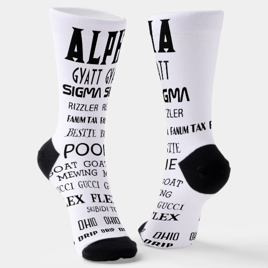 CHAUSSETTE ALPHA RIZZ SIGMA GYATT FLEX SOCKS (Angulaire)